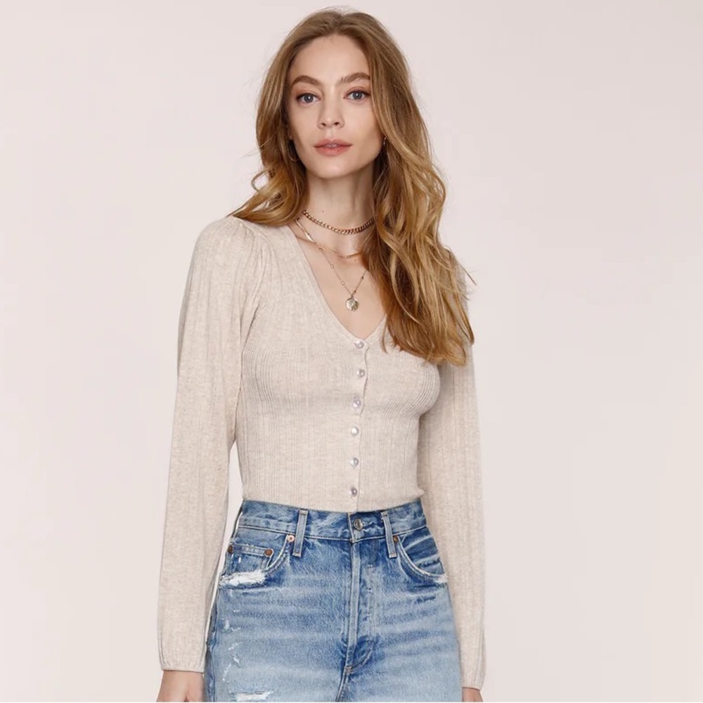 Heartloom Scarlette Cardigan Oat XS